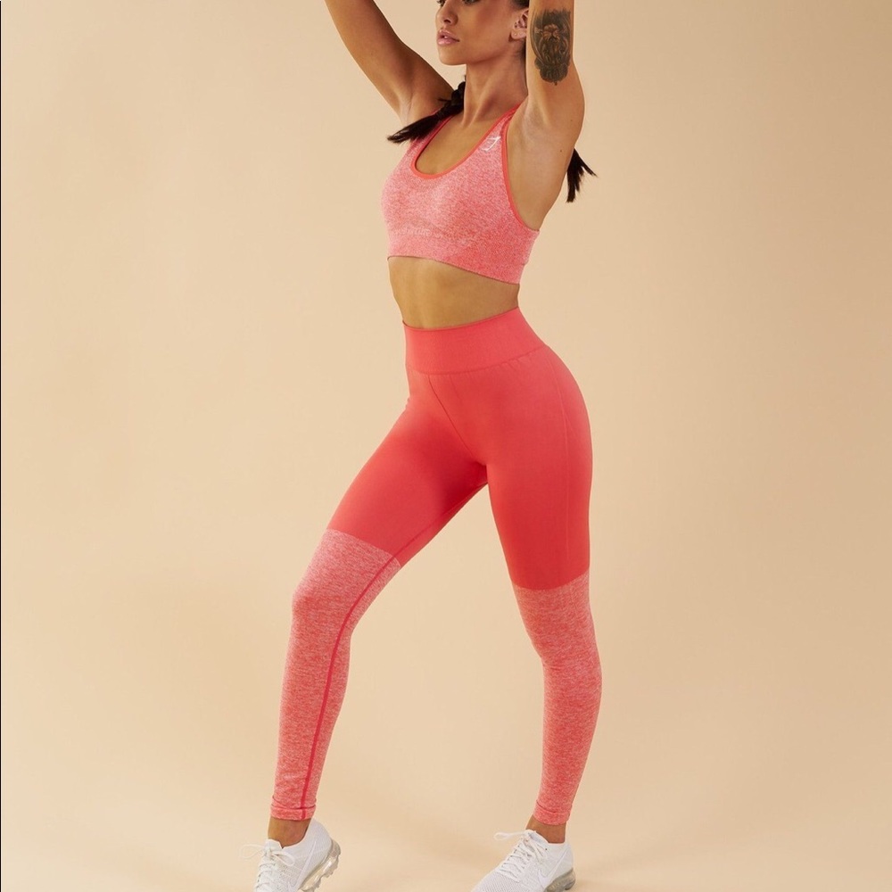 Gymshark two toned leggings pink